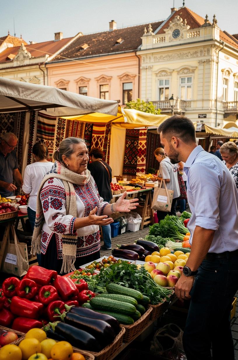 Oameni din comunitate discutând idei în jurul unei mese, ilustrând colaborarea și schimbul de cunoștințe locale.